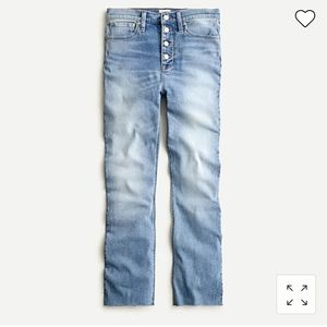 J. Crew 10" Billie demi-boot crop jean in Gimlet Wash